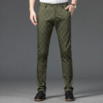 Plaid Chino Pants // Style 1 // Green (30)