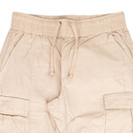 Back Sateen Cargo Pants // Pink Twilight (XS)