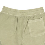 Loose Stitch Shorts // Washed Olive Green (XS)