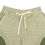 Loose Stitch Shorts // Washed Olive Green (XS)