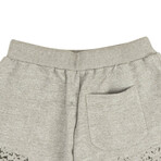 Burn Out Sweatshorts // Gray + Black (XS)