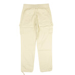 Sateen Cargo Pants // Eggshell White (XS)
