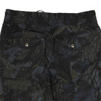 Tree Panorama Cargo Pants // Black + Navy (XS)