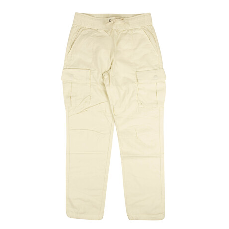 Sateen Cargo Pants // Eggshell White (XS)