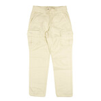 Sateen Cargo Pants // Eggshell White (XS)