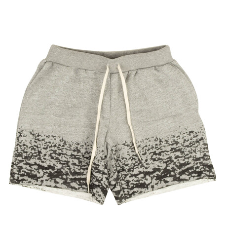 Burn Out Sweatshorts // Gray + Black (XS)