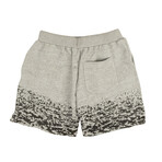Burn Out Sweatshorts // Gray + Black (XS)