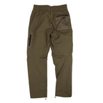 High Shrunk Nylon Cargo Pants // Olive Green (XS)
