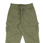 Sateen Cargo Pants // Olive Green (XS)