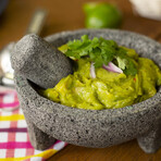 Molcajete in Palm Basket