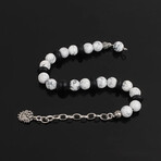 Howlite and Onyx Bracelet (M)