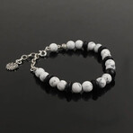 Howlite and Onyx Bracelet (M)