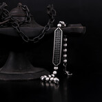 Pave Ball Chain Bracelet (M)