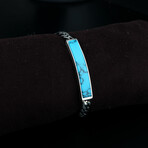 Turquoise Curb Chain Bracelet (S)