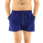 Bruce Swim Shorts // Navy + White (S)
