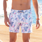 Renee Swim Shorts // White (XL)