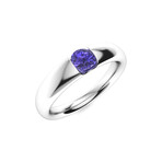 V2 Tanzanite Men's Ring // 14k White Gold (Size:7)