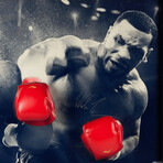 Mike Tyson // Signed Break Through Shadowbox // 3D Boxing Gloves 