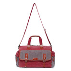 Stone Creek Waxed Canvas Duffel Bag // Burgundy