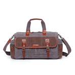 Stone Creek Waxed Canvas Duffel Bag // Gray