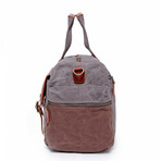 Stone Creek Waxed Canvas Duffel Bag // Gray