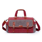 Stone Creek Waxed Canvas Duffel Bag // Burgundy
