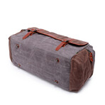 Stone Creek Waxed Canvas Duffel Bag // Gray