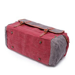 Stone Creek Waxed Canvas Duffel Bag // Burgundy