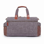 Stone Creek Waxed Canvas Duffel Bag // Gray