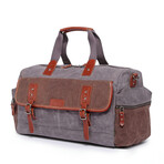 Stone Creek Waxed Canvas Duffel Bag // Gray