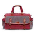 Stone Creek Waxed Canvas Duffel Bag // Burgundy