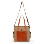 Super Horse Leather Convertible Tote // Brown