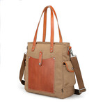 Super Horse Leather Convertible Tote // Brown