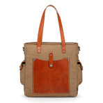 Super Horse Leather Convertible Tote // Brown