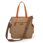 Super Horse Leather Convertible Tote // Brown