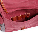 Stone Creek Waxed Canvas Duffel Bag // Burgundy