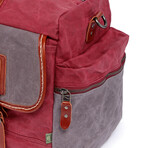Stone Creek Waxed Canvas Duffel Bag // Burgundy