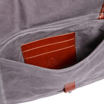 Stone Creek Waxed Canvas Duffel Bag // Gray
