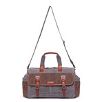 Stone Creek Waxed Canvas Duffel Bag // Gray
