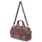 Stone Creek Waxed Canvas Duffel Bag // Gray