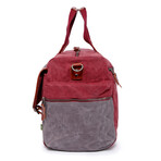 Stone Creek Waxed Canvas Duffel Bag // Burgundy