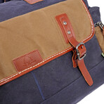 Stone Creek Waxed Canvas Duffel Bag // Navy