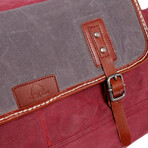 Stone Creek Waxed Canvas Duffel Bag // Burgundy