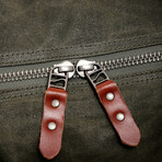 Stone Creek Waxed Canvas Duffel Bag // Olive