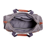 Stone Creek Waxed Canvas Duffel Bag // Gray