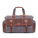 Stone Creek Waxed Canvas Duffel Bag // Gray