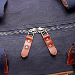 Stone Creek Waxed Canvas Duffel Bag // Navy