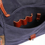 Stone Creek Waxed Canvas Duffel Bag // Navy