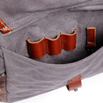 Stone Creek Waxed Canvas Duffel Bag // Gray