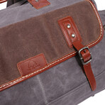 Stone Creek Waxed Canvas Duffel Bag // Gray
